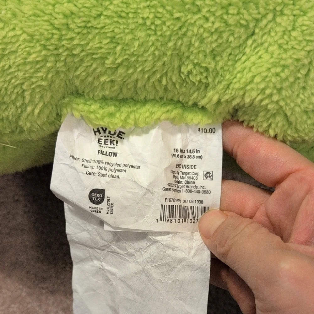 Hyde & EEK! TARGET Green Pumpkin Plush Pillow